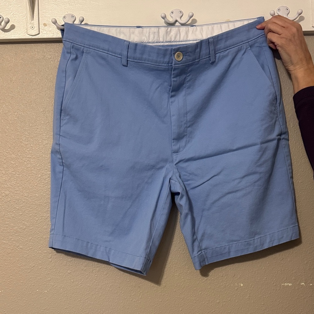 Roundtree & Yorke Sky Blue Flat Front Shorts